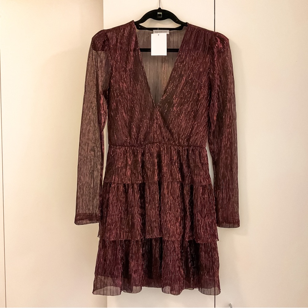 NWT Socialite Wine Dress